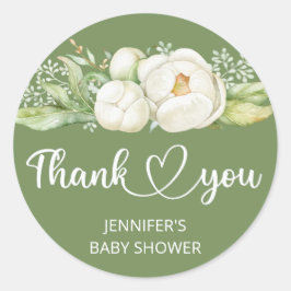 Teddy Bear Baby Baby shower Klassieke ronde Ronde Sticker