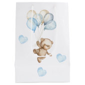Teddy Bear Baby Baby shower Medium Cadeauzakje (Achterkant)