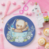 Teddy Bear Baby Baby shower Papieren Bordje (Feest)