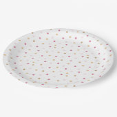 Teddy Bear Baby Baby shower Papieren Bordje (Gekanteld)