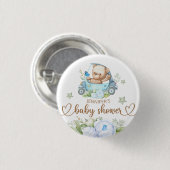 Teddy Bear Baby Baby shower Ronde Button 3,2 Cm (Voorkant /achterkant)