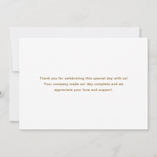 Teddy Bear Baby Bedankkaart (Achterkant)