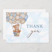 Teddy Bear Baby Bedankkaart (Voorkant / Achterkant)