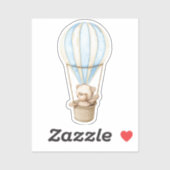 Teddy Bear Baby Beer Cute Animal Sticker (Vel)