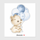 Teddy Bear Baby Beer Cute Animal Sticker (Vel)