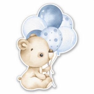 Teddy Bear Baby Beer Cute Animal Sticker