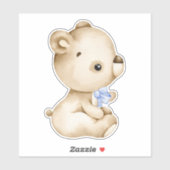 Teddy Bear Baby Beer Cute Animal Sticker (Vel)