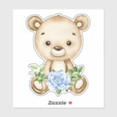 Teddy Bear Baby Beer Cute Animal Sticker (Vel)