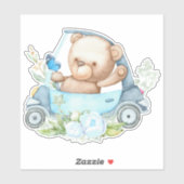 Teddy Bear Baby Beer Cute Animal Sticker (Vel)