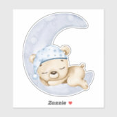 Teddy Bear Baby Beer Cute Animal Sticker (Vel)