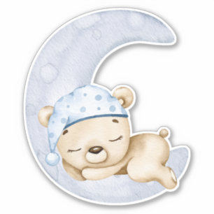Teddy Bear Baby Beer Cute Animal Sticker