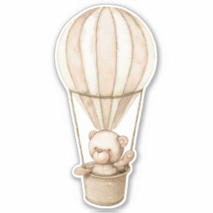 Teddy Bear Baby Beer Cute Animal Sticker