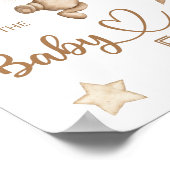 Teddy Bear Baby Beer "Raad het Baby eten" Poster (Hoek)