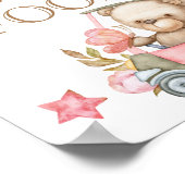 Teddy Bear Baby Beer "Raad het Baby voedsel" Poste Poster (Hoek)