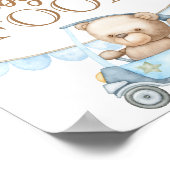 Teddy Bear Baby Beer "Raad het Baby voedsel" Poste Poster (Hoek)