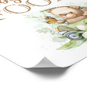 Teddy Bear Baby Beer "Raad het Baby voedsel" Poste Poster (Hoek)