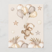 Teddy Bear Baby Beer raadt de Baby Voedselkaart. (Achterkant)