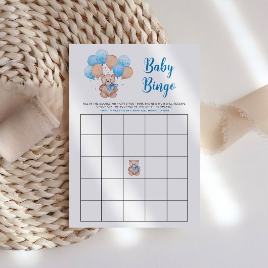 Teddy Bear Baby Bingo Spel Kaart