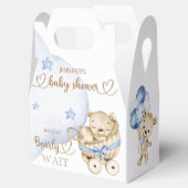 Teddy Bear Baby Boy Baby shower Favor Box Bedankdoosjes (Geopend)