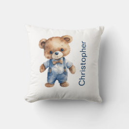 Teddy Bear Baby Boy Baby shower Gift Nursery Kussen