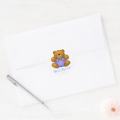 Teddy Bear Baby Boy Douche Stickers (Envelop)