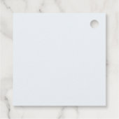 Teddy Bear Baby Boy Shower - Soft Blue Stars Bedankjes Labels (Achterkant)