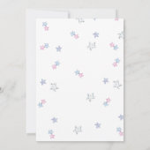 Teddy Bear Baby Boy's Birthday Party Kaart (Achterkant)