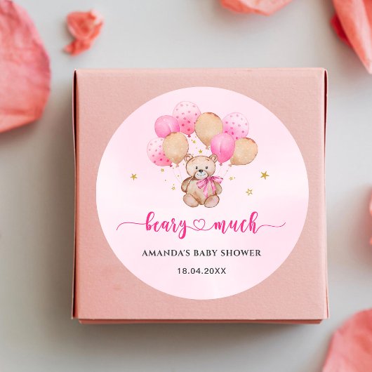 Teddy Bear Baby Classic Round Sticker