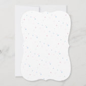 Teddy Bear Baby Gender onthullen Shower Invitation Kaart (Achterkant)