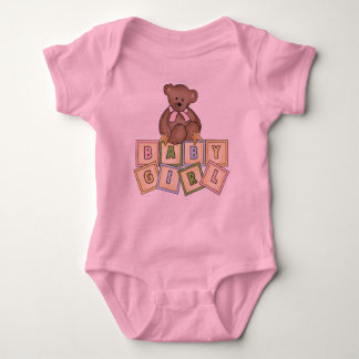 Teddy Bear Baby Girl Baby's Creeper Romper