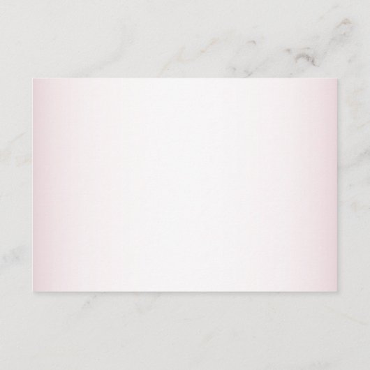 Teddy Bear Baby Girl Pink Flowers Baby shower Informatiekaartje (Achterkant)