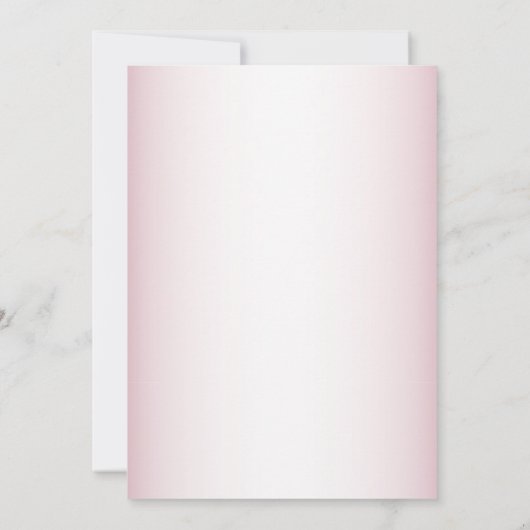 Teddy Bear Baby Girl Pink Flowers Baby shower Kaart (Achterkant)