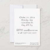 Teddy Bear Baby Invitation Kaart (Achterkant)