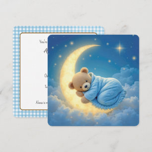 Teddy Bear Baby Jongen Douche Kaart