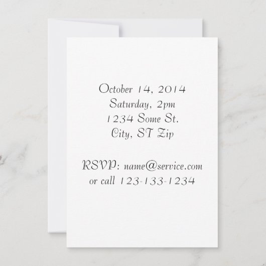 Teddy Bear Baby Kaart (Achterkant)