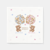 Teddy Bear Baby onthult geslacht Servet (Voorkant)