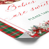 Teddy Bear Baby shower Baby's zijn zoet Poster (Hoek)