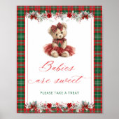 Teddy Bear Baby shower Baby's zijn zoet Poster (Voorkant)