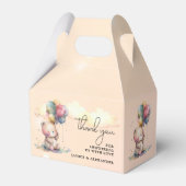 Teddy Bear Baby shower Bedankdoosjes (Voorkant Zijde)