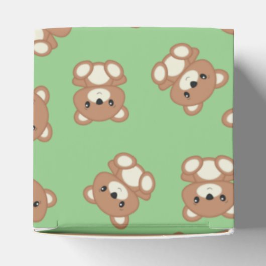 Teddy Bear Baby shower Bedankdoosjes (Bovenkant)