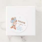 Teddy Bear Baby shower Bedankjes Labels (In situ)