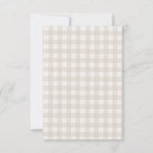 Teddy Bear Baby Shower Bedankkaart (Achterkant)