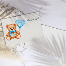 Teddy Bear Baby shower Bedankkaart