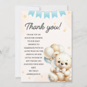 Teddy Bear Baby Shower" Bedankkaart (Voorkant)