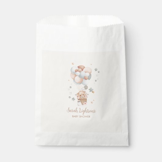 Teddy Bear Baby shower Bedankzakje (Voorkant)