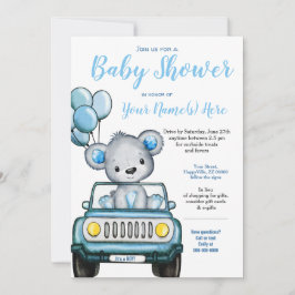 Teddy Bear Baby shower Beer Kaart