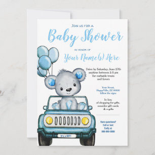 Teddy Bear Baby shower Beer Kaart