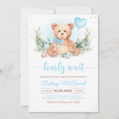 Teddy Bear Baby shower Beer thema Kaart (Voorkant)