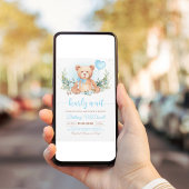 Teddy Bear Baby shower Beer thema Kaart