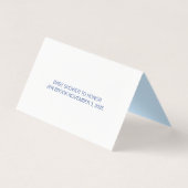 Teddy Bear Baby shower Boek Aanvraag Gevouwen Kaar Kaart (Achterkant)